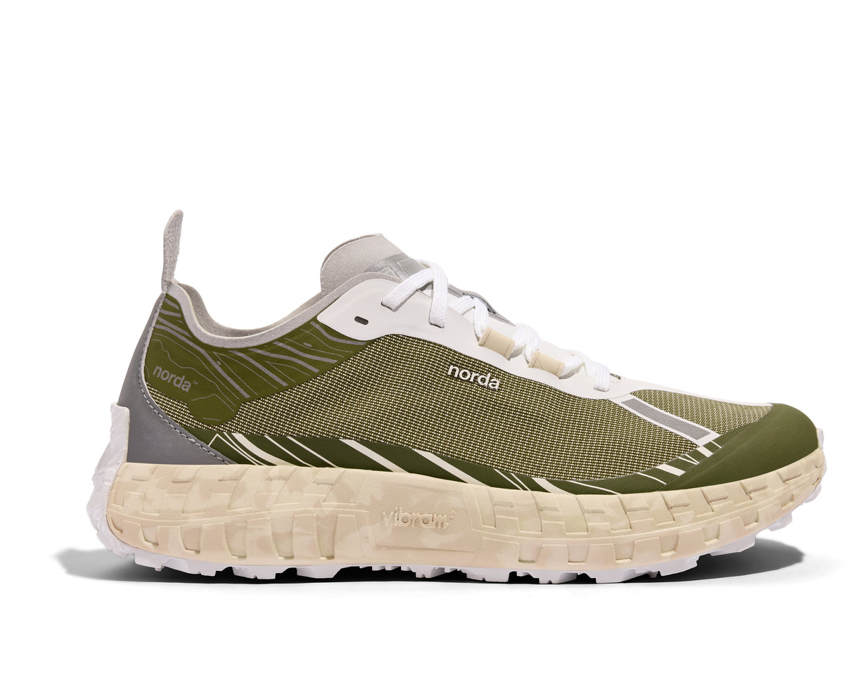 スニーカー NORDA RUN SNEAKER (001M) Men's Trail Running Shoes - White Gum 001 | norda run