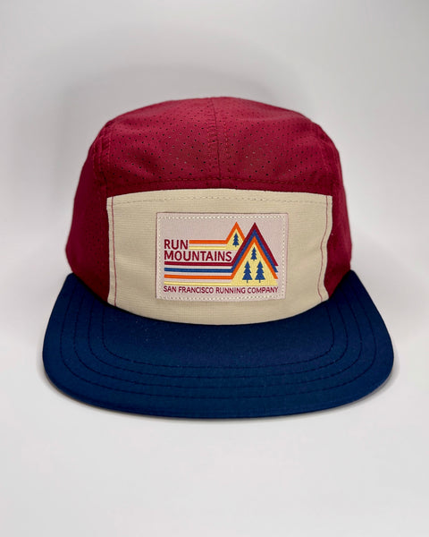 SFRC Run Mountains Camper Hat - Crimson/Navy