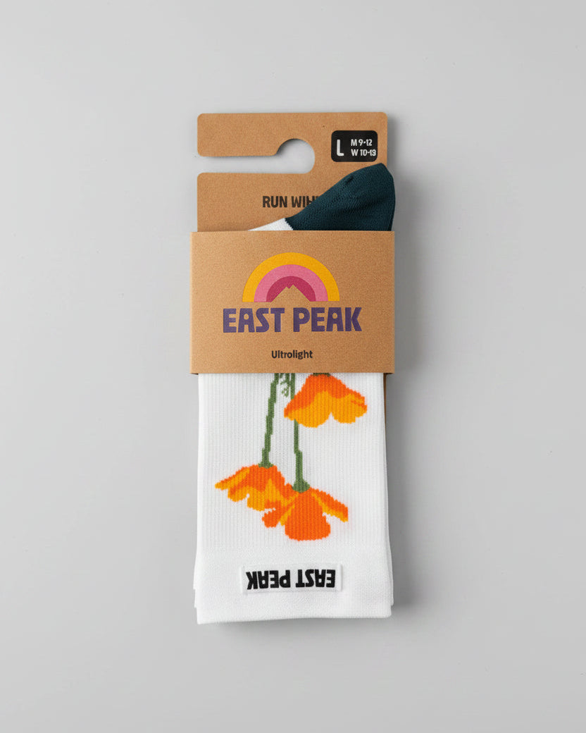 East Peak Ultralight Sock Poppy