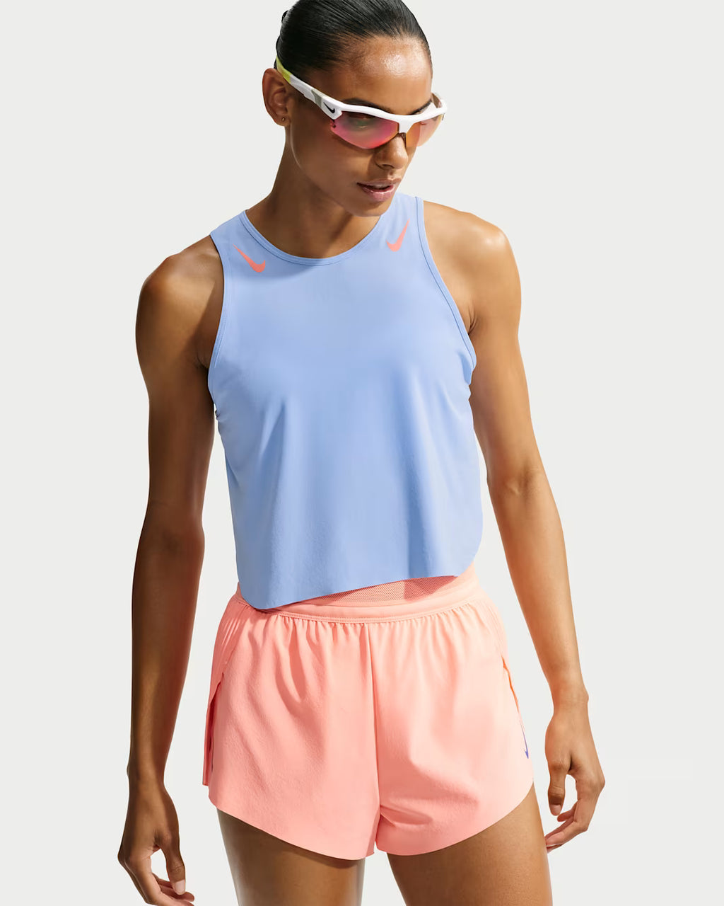 Nike Women's Dri-FIT ADV Cropped Running Tank Top (Pleated)